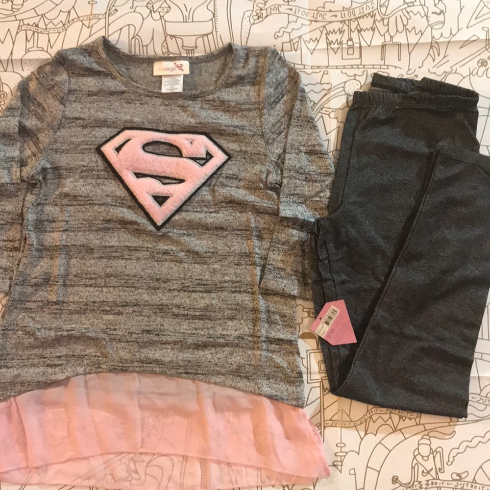 Super Girl Tutu and Legging Set